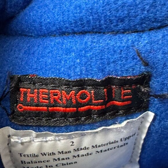 Termolite Youth Snow Rain Cold Weather Boots Black Drawstring SZ 2 - Picture 11 of 13